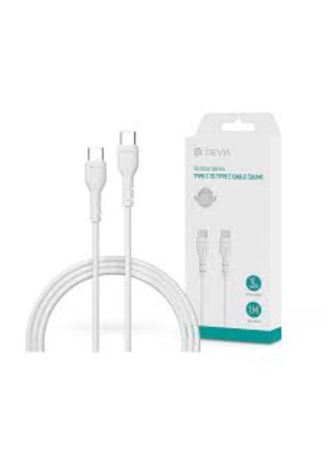 Devia MP714 USB Type-C to Type-C Cable - White