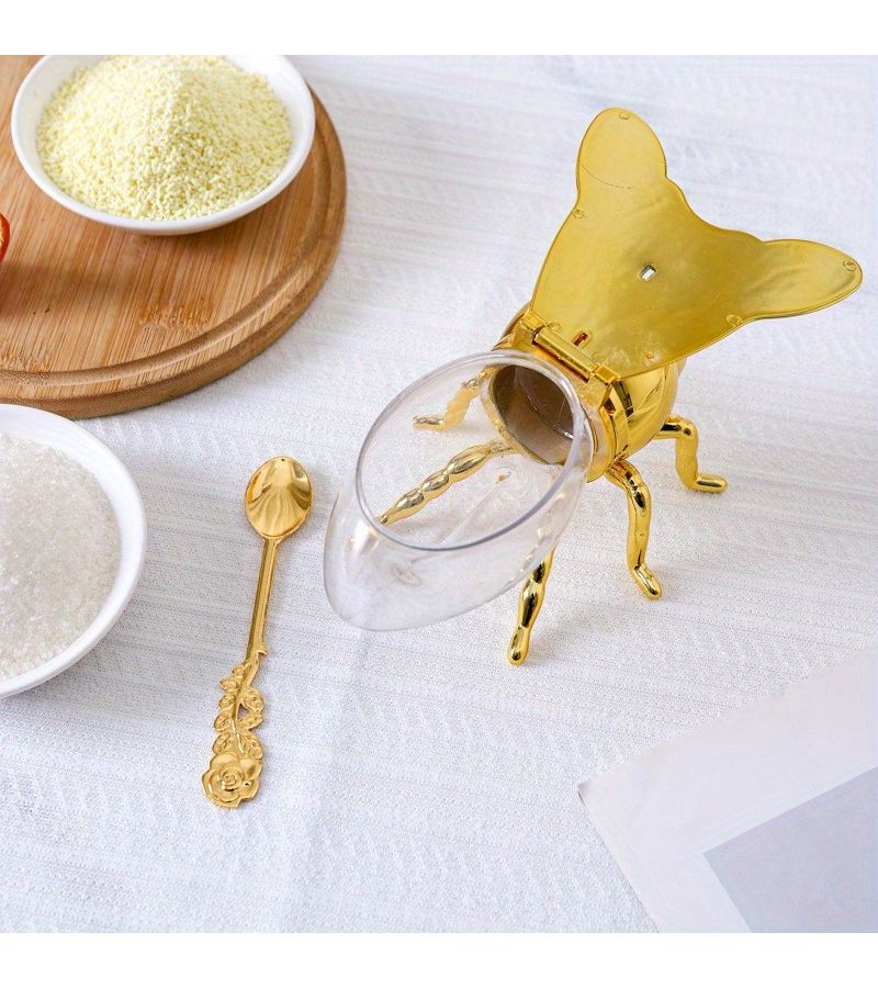 Golden Bee Plastic Sugar Jar Spice Box Kitchen Storage Container For Household Dry Goods Seasoning - Image 2