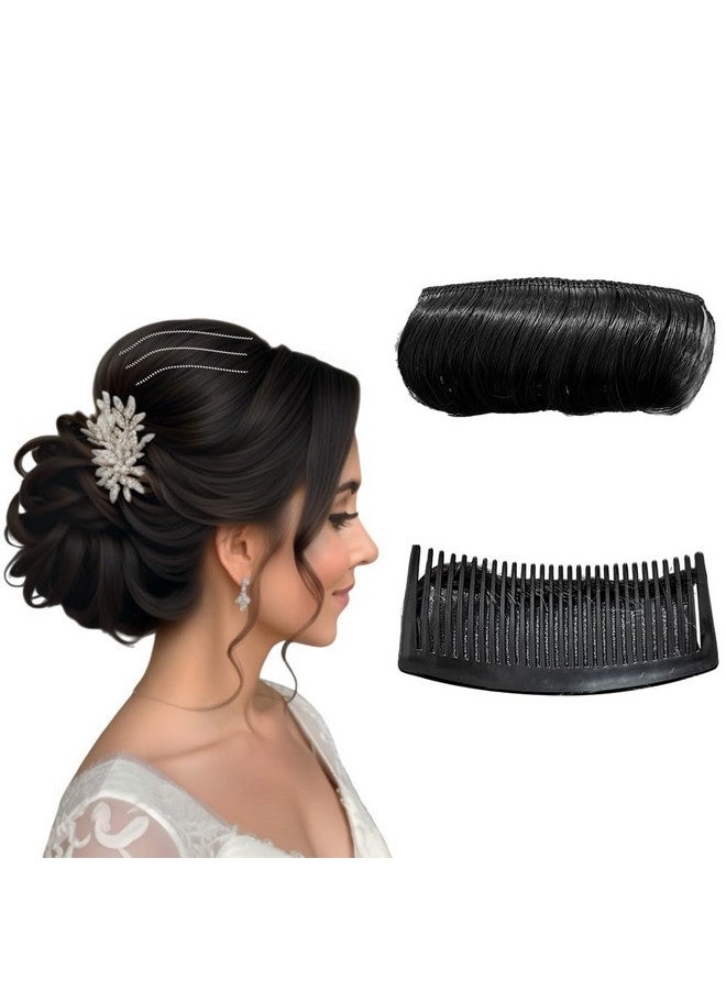 BLUSHIA Bottom Bump Top Hair Black Bump Puff Maker Extension Accessories - Image 1
