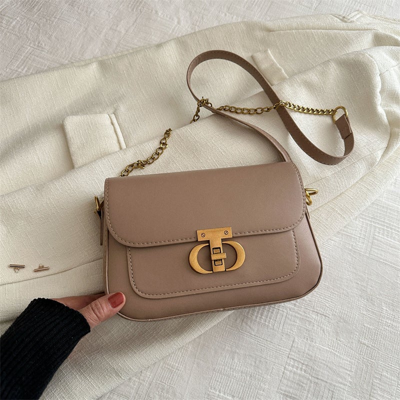 Retro Fashion Commuter Bag For Women 2024 Spring New Simple Casual Small Square Bag Niche Casual Shoulder Bag - Image 1