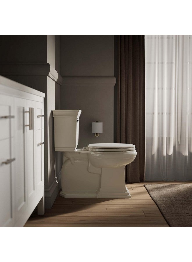 Kohler KOHLER 20454-96 Ridgewood Quiet-Close Elongated Toilet Seat, Slow Close, Grip Tight Bumpers and Installation Hardware, Biscuit - Image 3