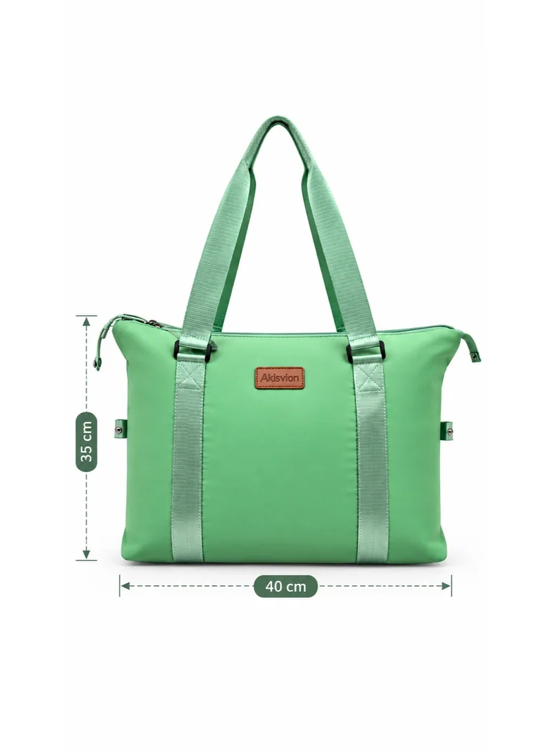 Waf Large Travel Bag 40×35 cm, Lightweight Duffel Tote Shoulder Bag, Large Capacity Carry On Weekend Bag with Zipper Pocket