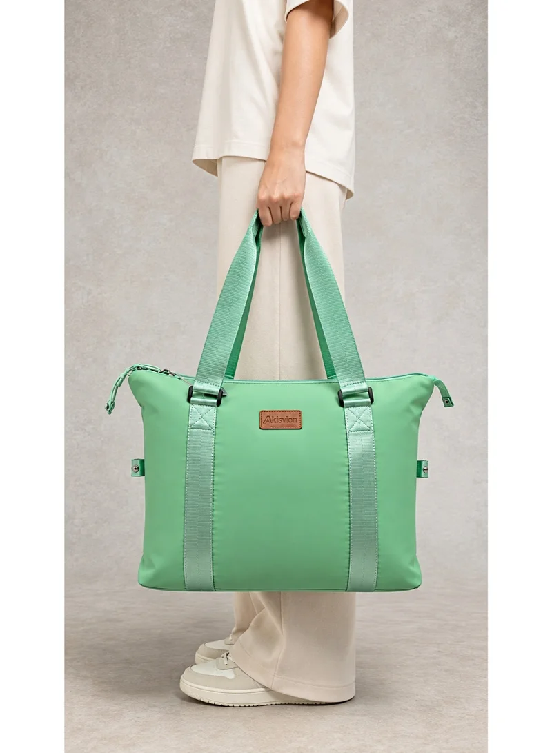 Waf Large Travel Bag 40×35 cm, Lightweight Duffel Tote Shoulder Bag, Large Capacity Carry On Weekend Bag with Zipper Pocket