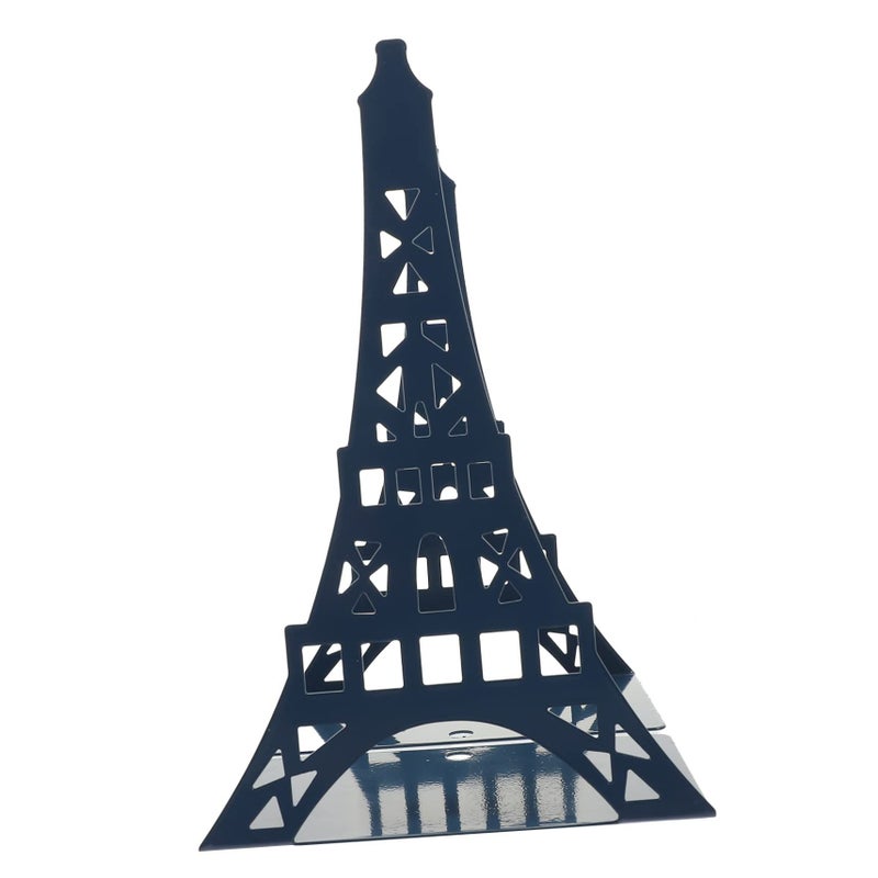 2 Pcs Tower Shape Metal Bookends Decorative Book Holders With Non Slip Pads Sturdy Design For Home Office Desk Bookshelf Study Room Library Organization - Image 2