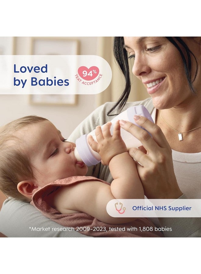 مام زجاجة رضاعة بيبي برايس مام ذاتية التعقيم ومضادة للمغص، 260 مل، عبوة من 3 قطع، ألوان محايدة - Image 2