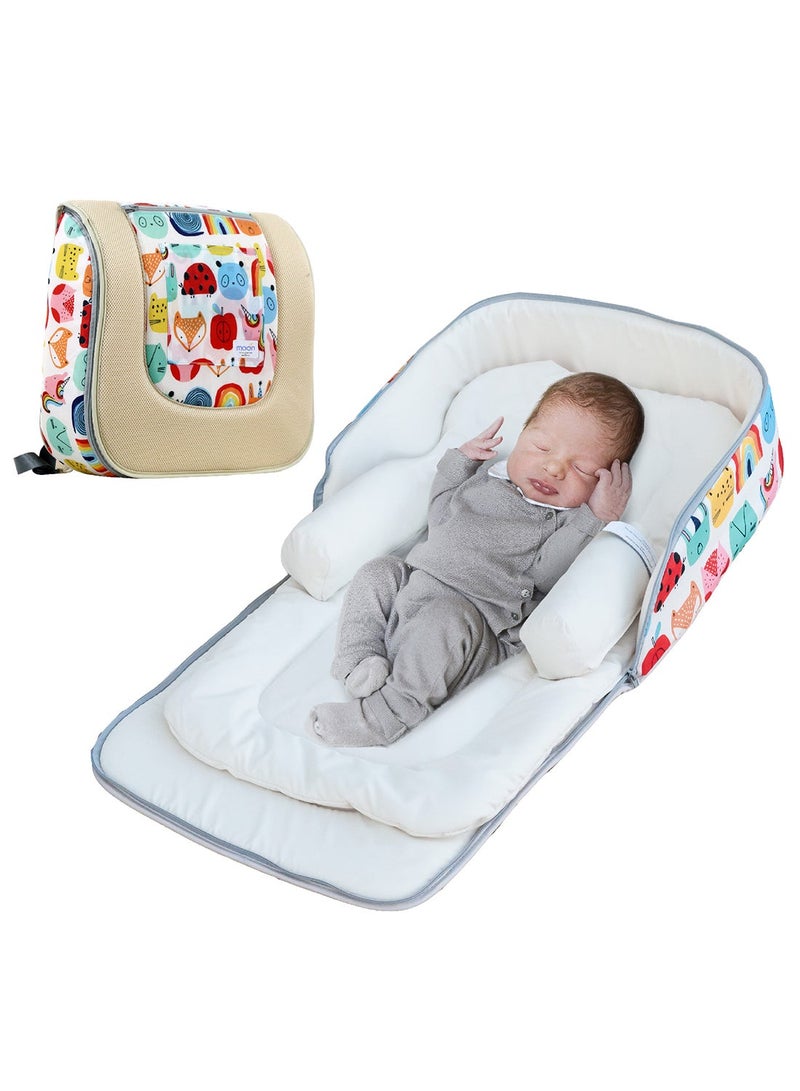MOON Travalo - Travel Baby Bed & Backpack-Beige,MOON Organic Nursing PrivacyWraps. - Image 2