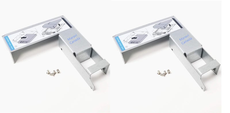 Maravi Canada 3.5" to 2.5" SSD SAS SATA Hard Drive Tray Adapter Bracket Converter Cage for Dell HP IBM Lenovo Mac Apple 3.5 inch Caddy, Compatible with Dell 9W8C4 Y004G WWGPK with Screws (2-Pack) - Image 1