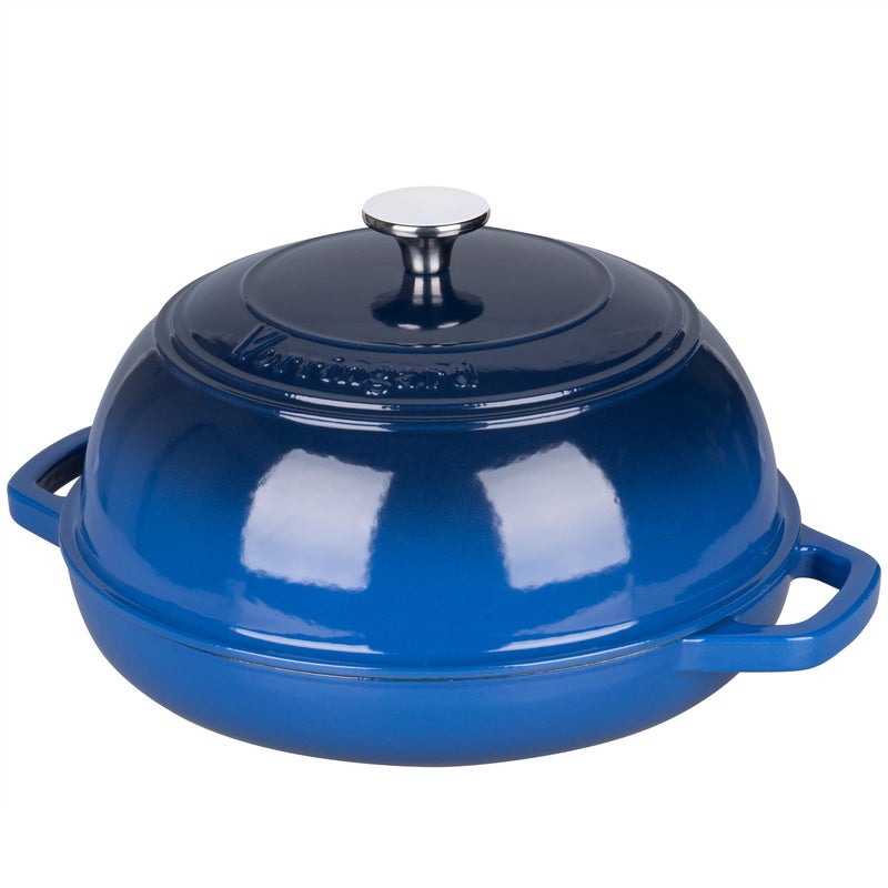 VORRINGARD Enameled Cast Iron Dutch Oven Pot with Lid, Bread Oven for Sourdough Bread Baking, Dutch Ovens with Bread Proofing Basket& Baking Supplies Set, 6 Quart, Blue - Image 5