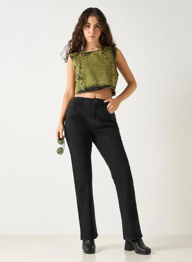 لي كوبر بلوزة بدون أكمام بتفاصيل حلقات من لي كوبر