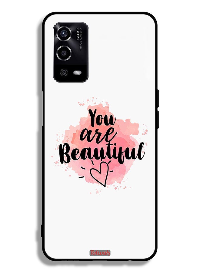 Tolwak Oppo A55 4G Protective Case Cover You Are Beautiful - Image 2