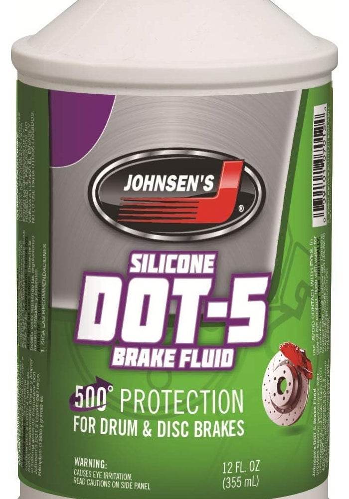 Johnsen's 7012-6 Silicone DOT-5 Brake Fluid - 12 oz. for Drum & Disc Brakes