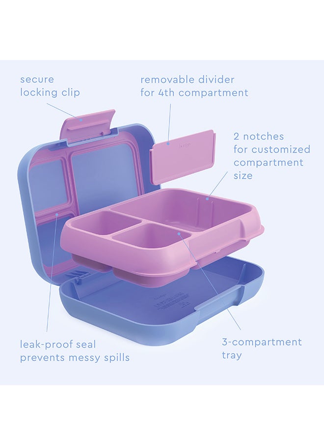Bentgo Pop Lunchbox With Removable Divider - Periwinkle/Pink  - Image 5