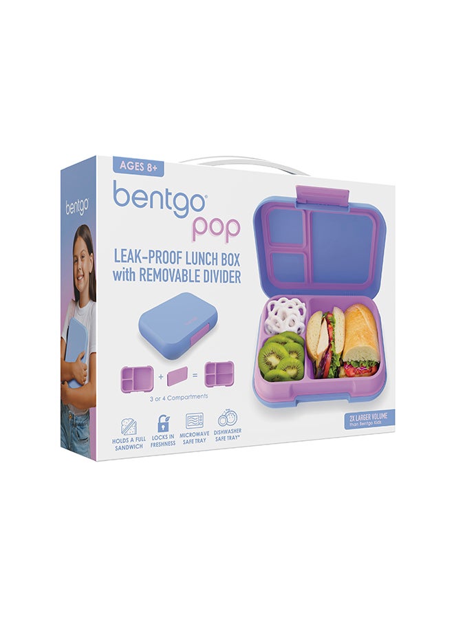 Bentgo Pop Lunchbox With Removable Divider - Periwinkle/Pink  - Image 2