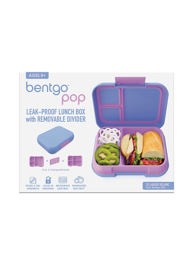 Bentgo Pop Lunchbox With Removable Divider - Periwinkle/Pink  - Image 3
