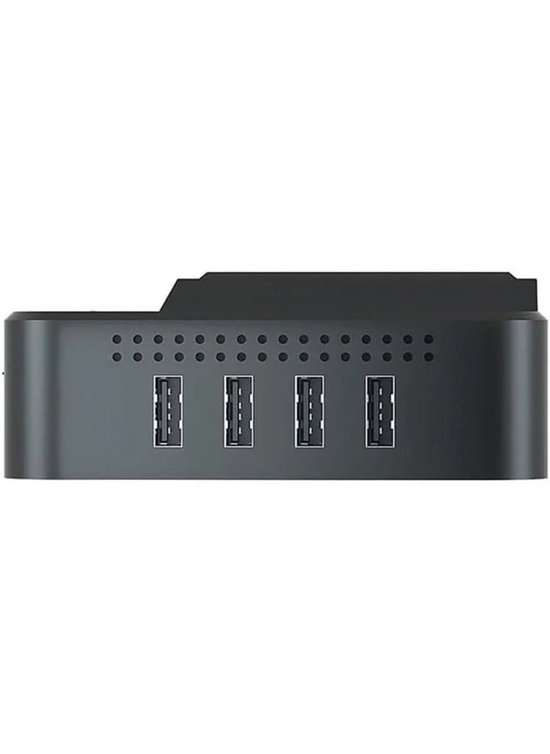 EzzySo - 200w Car Power Inverter Dc 12v to 220v Ac Car Inverter for Plug Outlet for Vehicles,Car Converter with 2-Pin Sockets & 4-USB Ports - Image 1