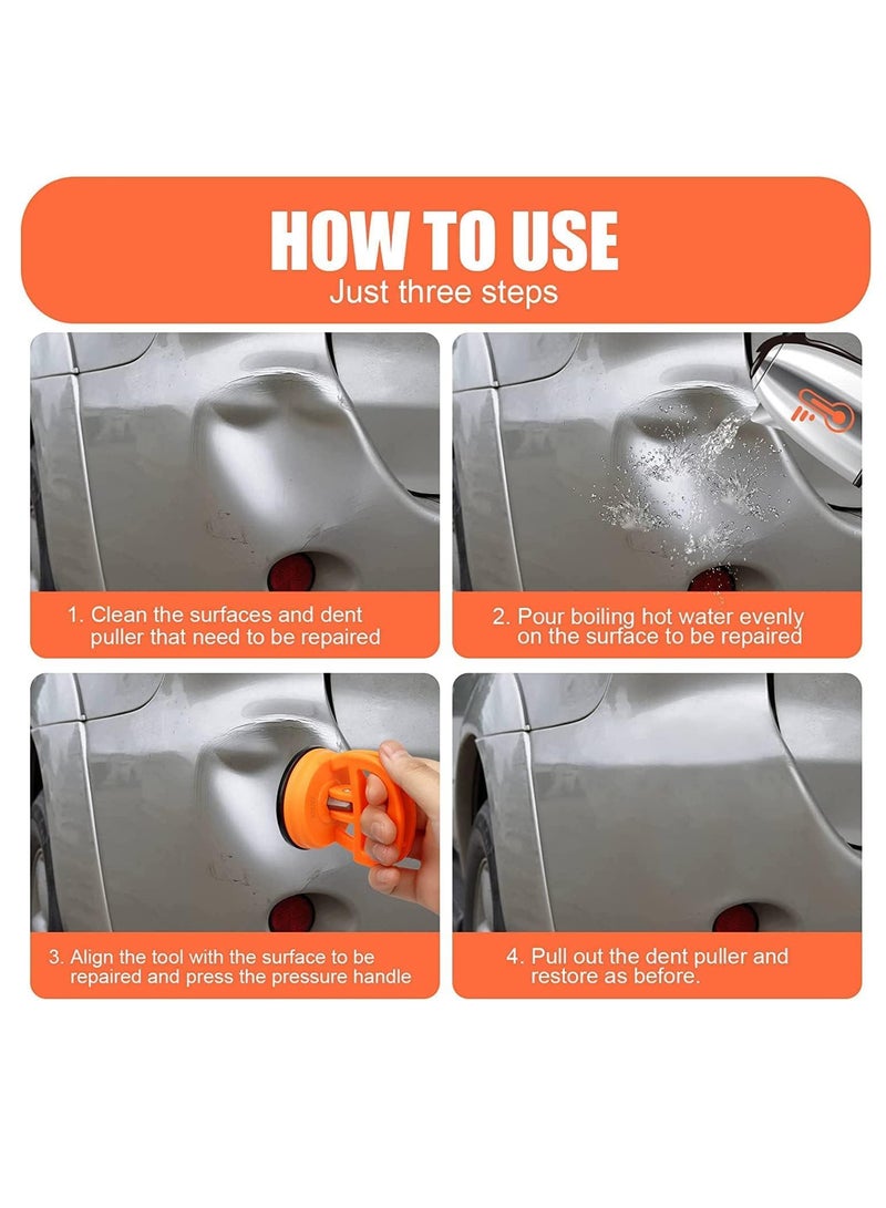 ECVV 4 Pack Car Dent Puller Heavy Duty Glass Suction Cup Traceless Car Dent Remover Repair Tools for Cars Dent, Glass, Tiles, Lifting Objects Moving - Image 5