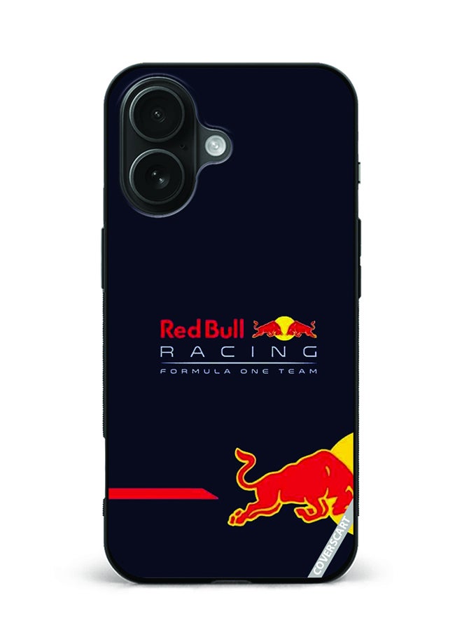 Protective Case Cover For Apple iPhone 16 Red Bull Design Multicolour