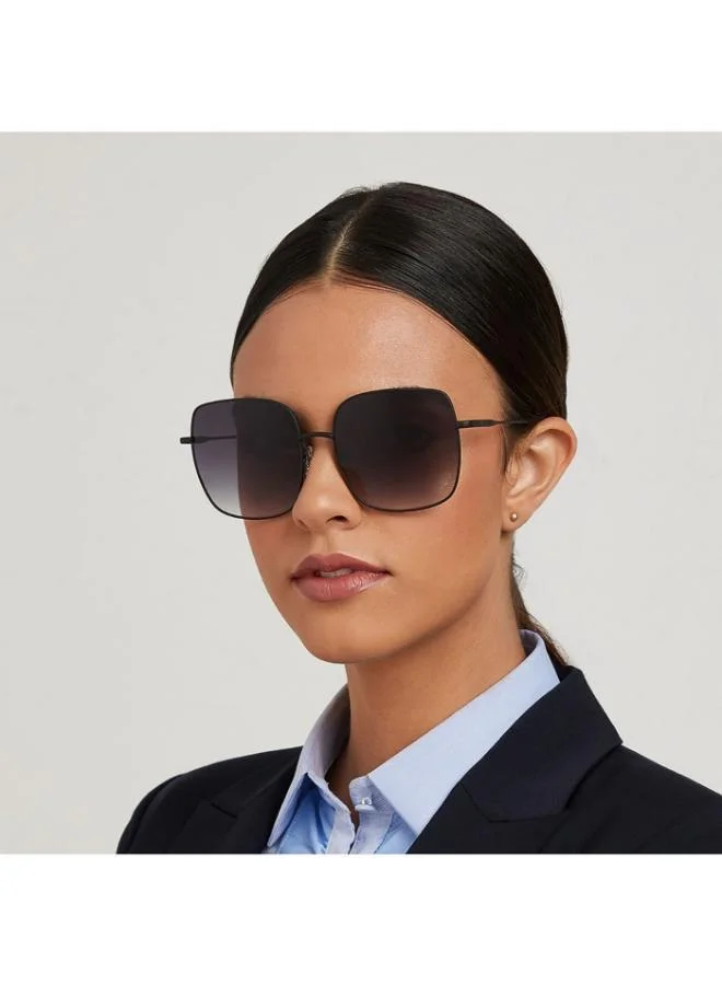 30Sundays SQUARE ONE Women Black Sunglasses - Frame Material: Metal - Lens Color: Black- Frame Color: Black - Full Rim