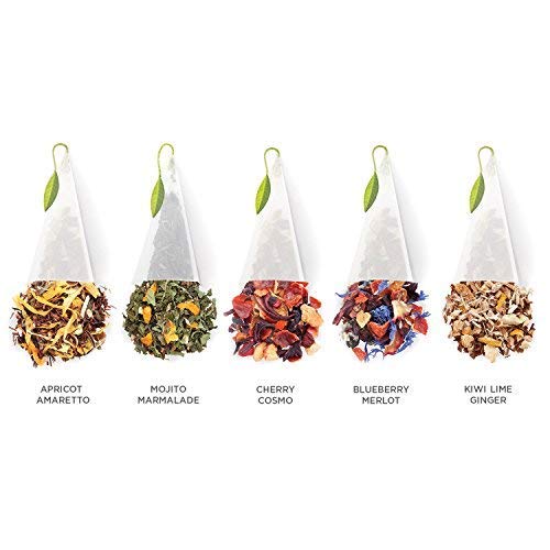 Tea Forte Herbal Retreat Premium Tea Presentation Box Tea Gift Sampler, 20 Count, 2 of Each Variety Individually Wrapped Handcrafted Pyramid Infuser Bags - Image 5