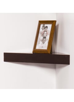 co arma Set of 2 wall mounted small floating wooden corner shelves  - Image 3
