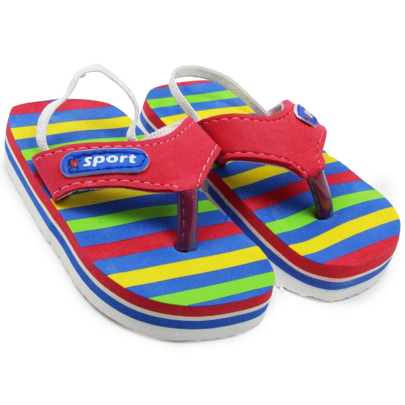 Neska Moda 12 To 18 Months Baby Boys & Girls EVA Chu Chu Sound Slippers cum Flip Flop (Red,Blue)-BT2058 - Image 5
