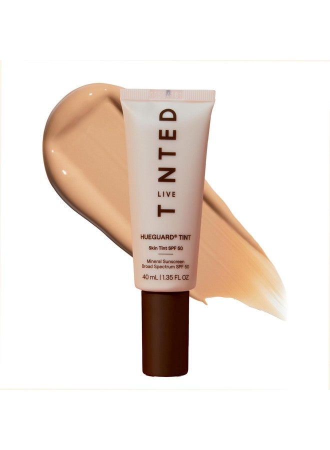 LIVE TINTED Live Tinted Hueguard Skin Tint SPF 50 - Tinted Mineral Sunscreen with Light-Medium Buildable Coverage With a Hydrating and Radiant Finish - Water and Sweat Resistant, 1.35 fl oz - Shade 09  - Image 1