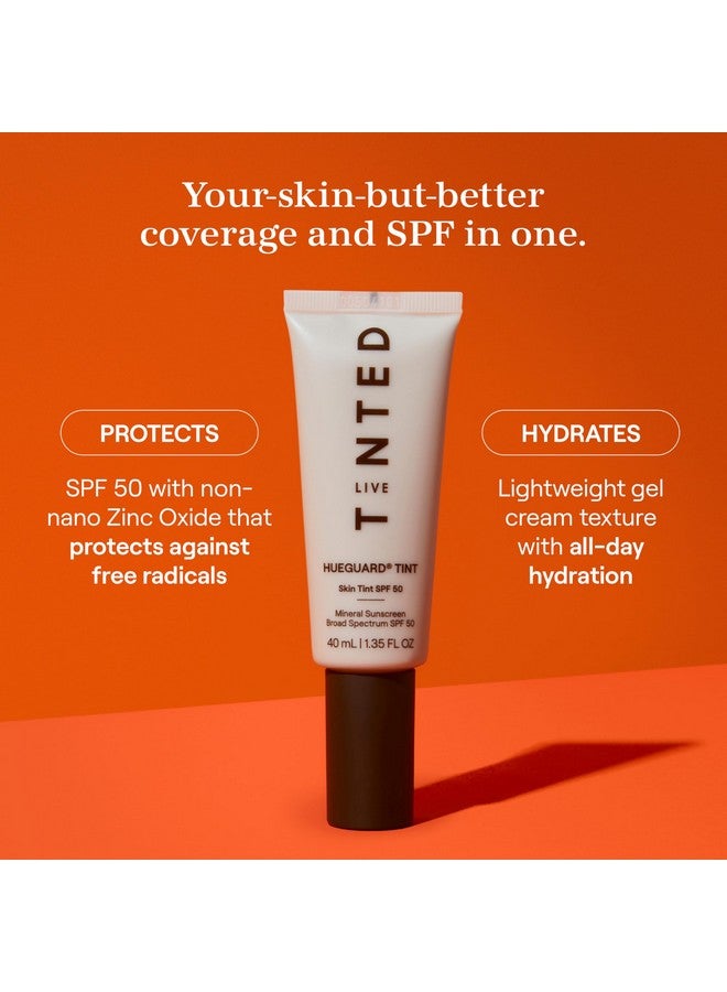 LIVE TINTED Live Tinted Hueguard Skin Tint SPF 50 - Tinted Mineral Sunscreen with Light-Medium Buildable Coverage With a Hydrating and Radiant Finish - Water and Sweat Resistant, 1.35 fl oz - Shade 09  - Image 2