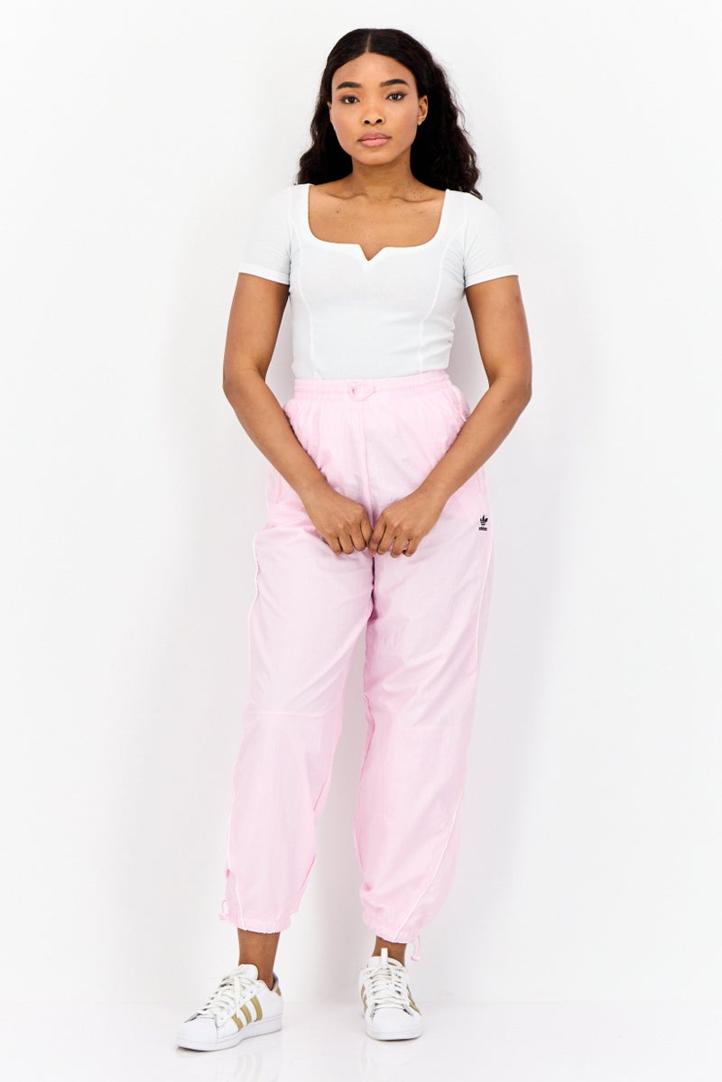 Adidas Women Sportswear Fit Brand Logo Training Track Pants, Pink  - Image 2
