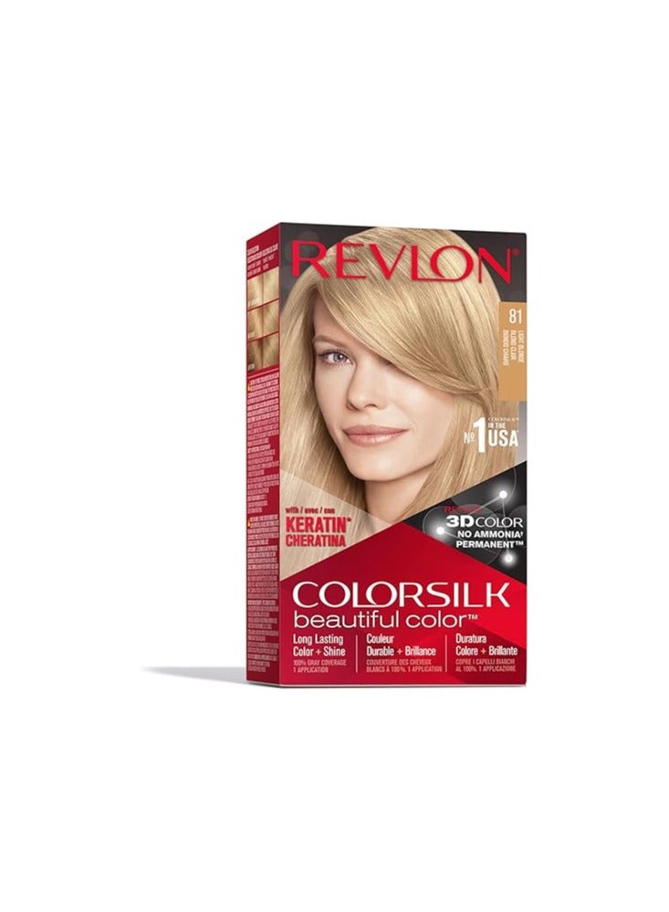 ريفلون صبغة شعر دائمة خالية من الامونيا المستوى 3 8N ريفلون أشقر فاتح 81