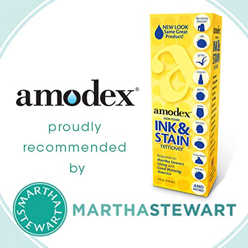 Amodex أمودكس منتجات إنك 104 مزيل الحبر والبقع 4 أونصات، نقي ونظيف - Image 4