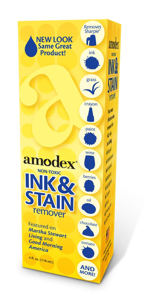 Amodex أمودكس منتجات إنك 104 مزيل الحبر والبقع 4 أونصات، نقي ونظيف - Image 2