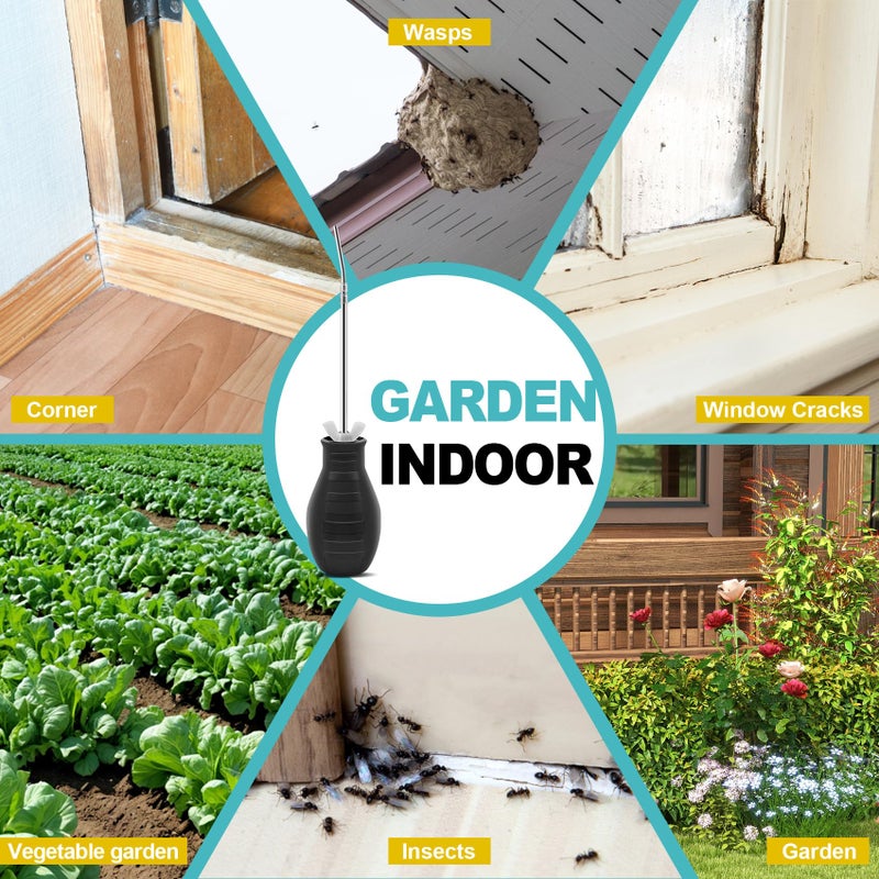 Sbestily Diatomaceous Earth Powder Duster, Extendable Long Tubes from 5'' to 22'', Garden and Indoor, Large Bulb Handheld Insect Treatment Spreader Applicator, Puffer, Spray Bottle - Image 5