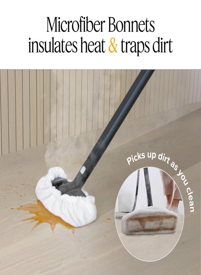 Dupray Large Rectangle Bonnets - Reusable Microfiber Steam Cleaner Pads, Heavy-Duty Steam Mop Accessories for Deep Cleaning Floors, Tiles, Grout, Walls, Kitchen Surfaces - Pack of 5 White - Image 4