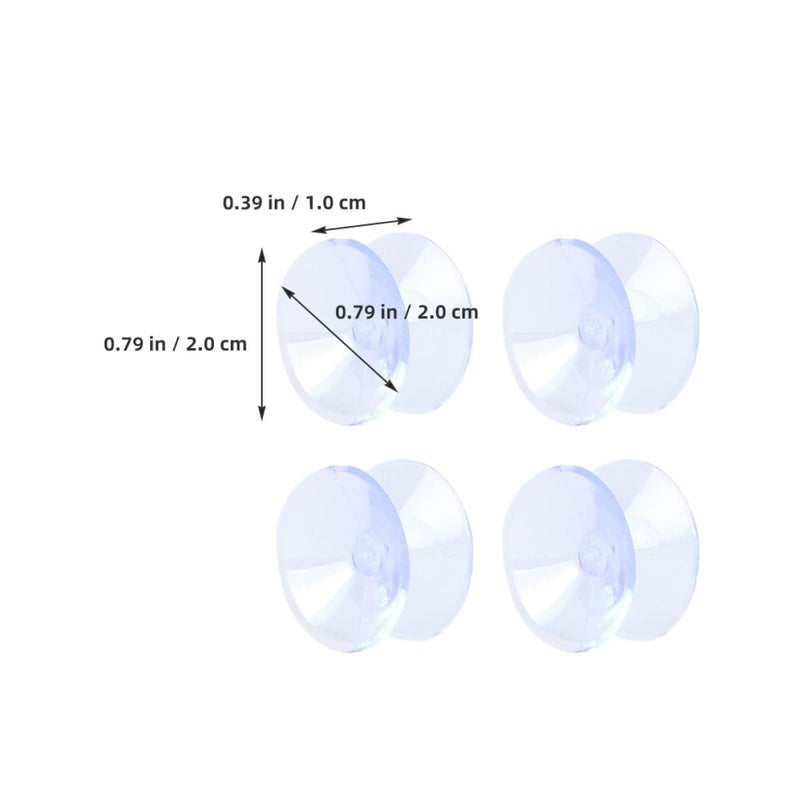 Double Sided Suction Cup Pads PVC Non Slip Spacers 20mm Diameter For Glass Table Tops - Image 3