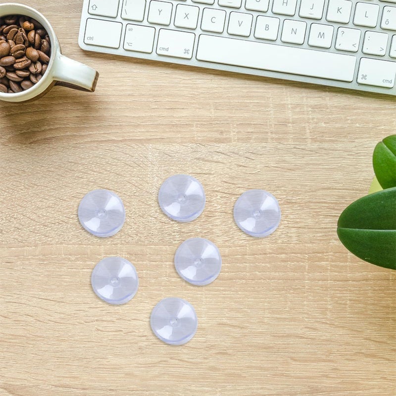 Double Sided Suction Cup Pads PVC Non Slip Spacers 20mm Diameter For Glass Table Tops - Image 5