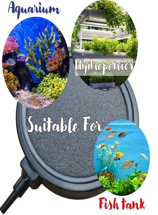 Scroll Store Large Round Disc air Stone for Aquarium 4inch Big| Durable Bubble Diffuser for Fish Tanks, Hydroponics & Aquatic Systems | Ultra Fine Bubbles Aquarium air Stones - Image 3
