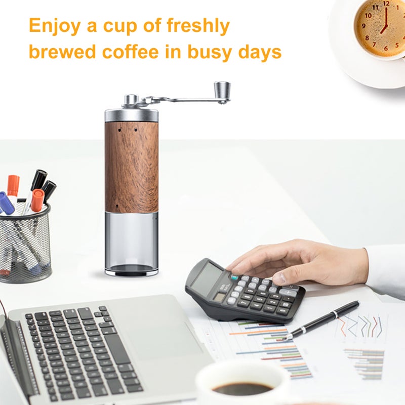 Manual Coffee Grinder Hand Coffee Mill with Ceramic Core Coffee Bean Grinder Coffee Bean Mill for Home and Outdoors - Image 3
