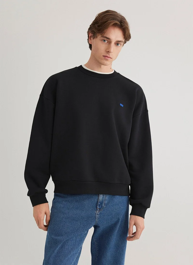 MAVI Crew Neck Black Sweatshirt