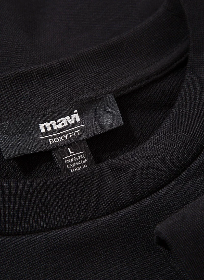 MAVI Crew Neck Black Sweatshirt