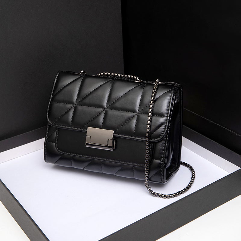 Guangzhou Factory Bag For Women New Fashion Trendy Rhombus Plaid Chanel Style Chain All-Match Shoulder Crossbody Small Square Bag - Image 2