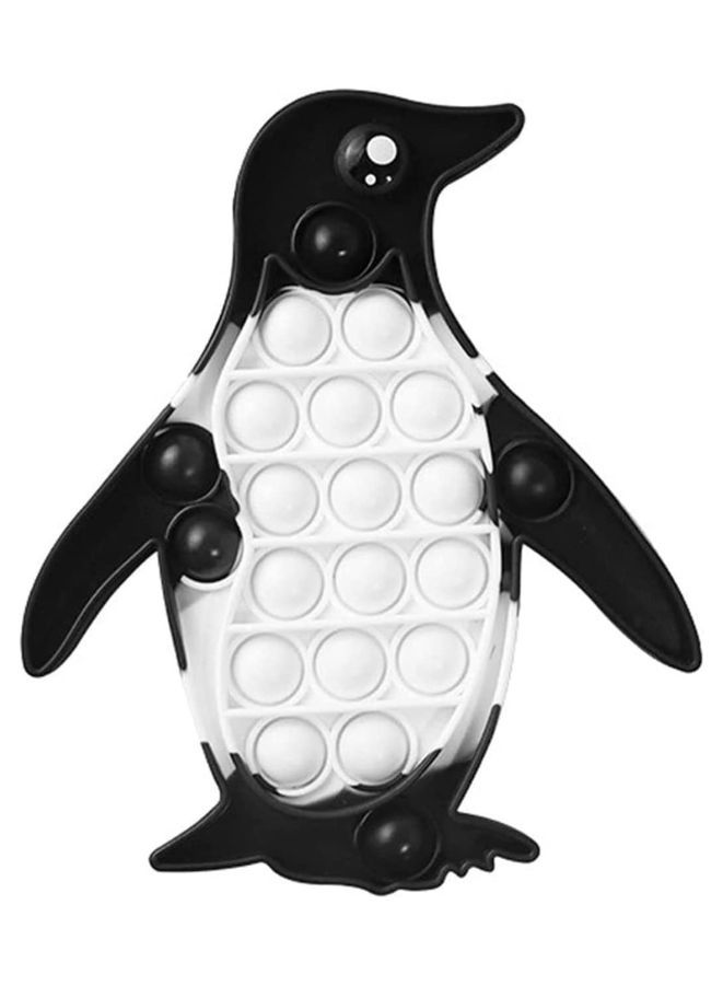 Push Pop Bubble Fidget Toy Silicone Animal Sensory Squeeze Toy Stress Relief Anti-Anxiety ADHD Autism Special Fidget Popper Gift for Kids and Adults Penguin A  - Image 1