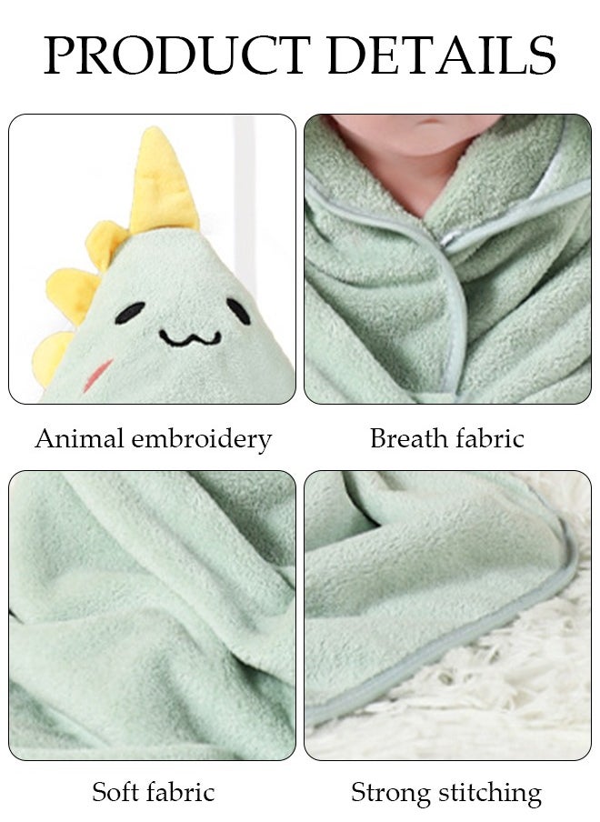 DUNISO Baby Bath Towels Newborn Hooded Baby Towel Ultra Absorbent and Soft Cotton Hooded Washcloth for Baby Toddler Infant Unisex Hooded Baby Bath Towel  - Image 3