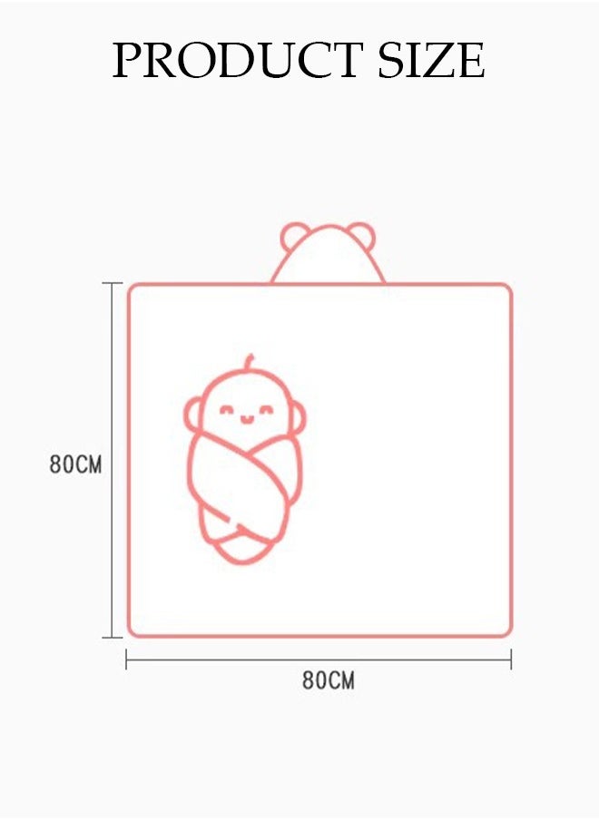 DUNISO Baby Bath Towels Newborn Hooded Baby Towel Ultra Absorbent and Soft Cotton Hooded Washcloth for Baby Toddler Infant Unisex Hooded Baby Bath Towel  - Image 4