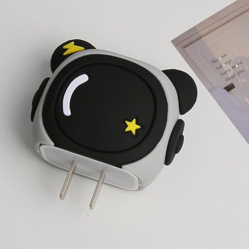 CERLINK Charger Cable Protectors for iPhone Chargers 18W 20W Type C, 3D Cute Protective Case Cover Cartoon Style Fully Charger & Adaptor Protection Set-1 (Astronaut) - Image 2
