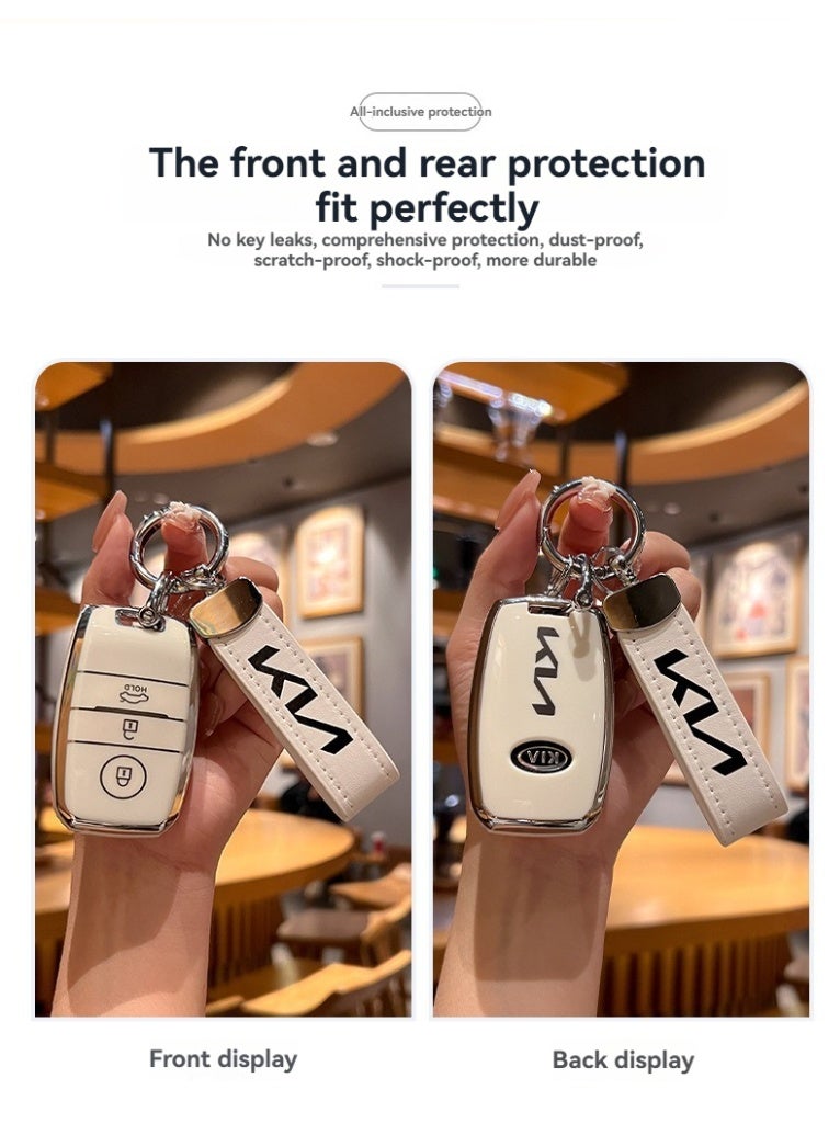 KIA High end car key protection case suitable for Kia K3 Intelligent Run K5/k2/kx3/k4/kx5 Furuidi Lion Platinum Tuojie Yi Run Huan Chi car key shell case - Image 2