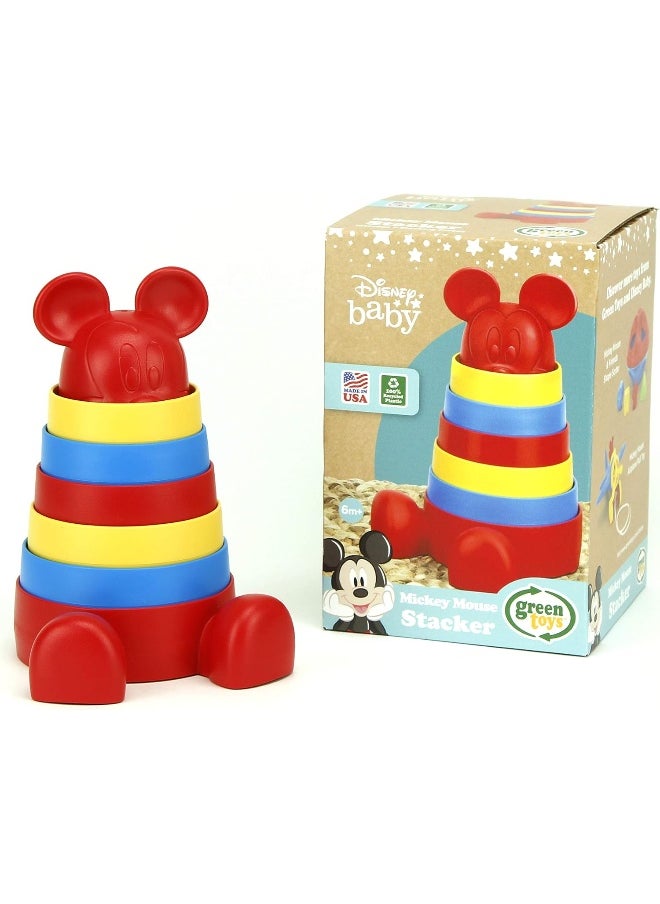 Green Toys - Green Toys Disney Baby Exclusive - Mickey Mouse Stacker, Red - Image 1
