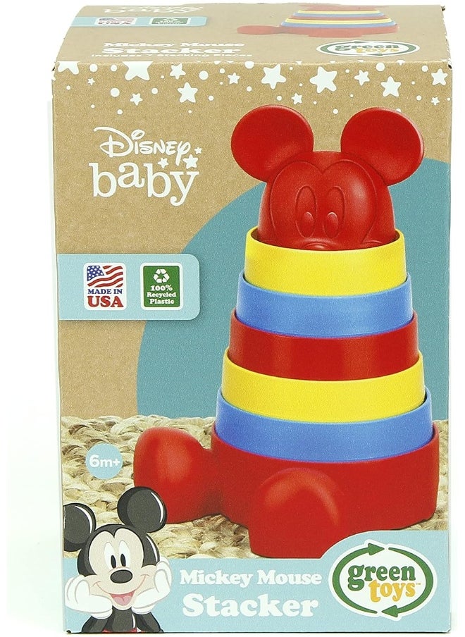 Green Toys - Green Toys Disney Baby Exclusive - Mickey Mouse Stacker, Red - Image 1