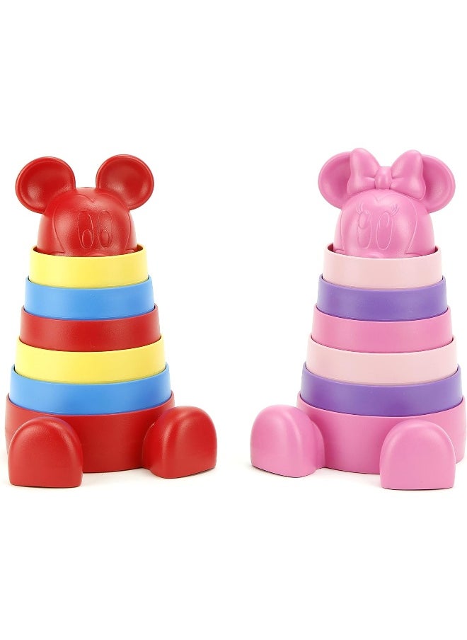 Green Toys - Green Toys Disney Baby Exclusive - Mickey Mouse Stacker, Red - Image 1