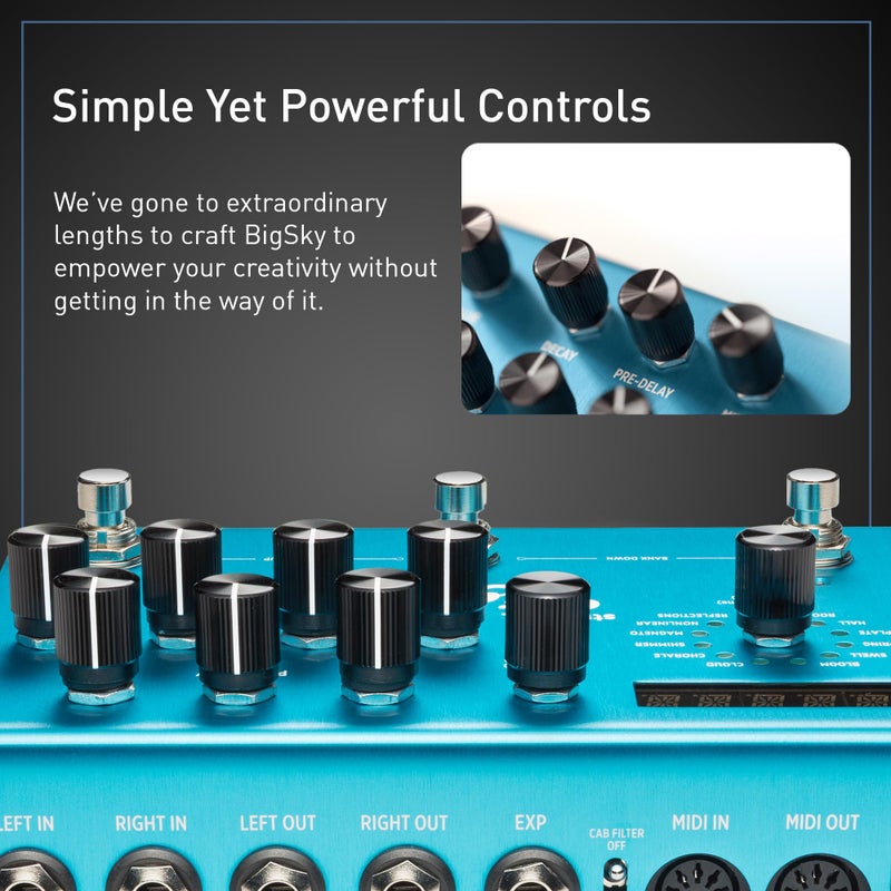 Strymon BigSky Multi Reverb Guitar Effects Pedal with 12 Unique Reverb Machines for Electric and Acoustic Guitar, Synths, Vocals and Keyboards - Image 5