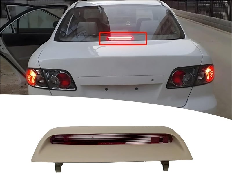 GJ6A-51-580C-80 Car Rear Mount Parcel Shelf Brake Light 3RD Stop Lamp Assy GJ6A51580C80 Compatible for Mazda 6 2002-2008 - Image 3